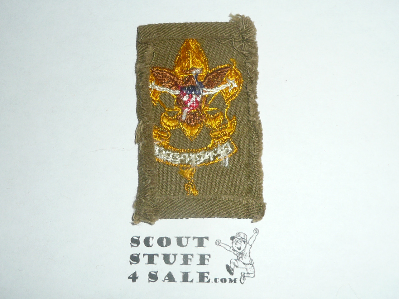 First Class Rank Patch - 1937-1942 - Tan twill Type 8, used