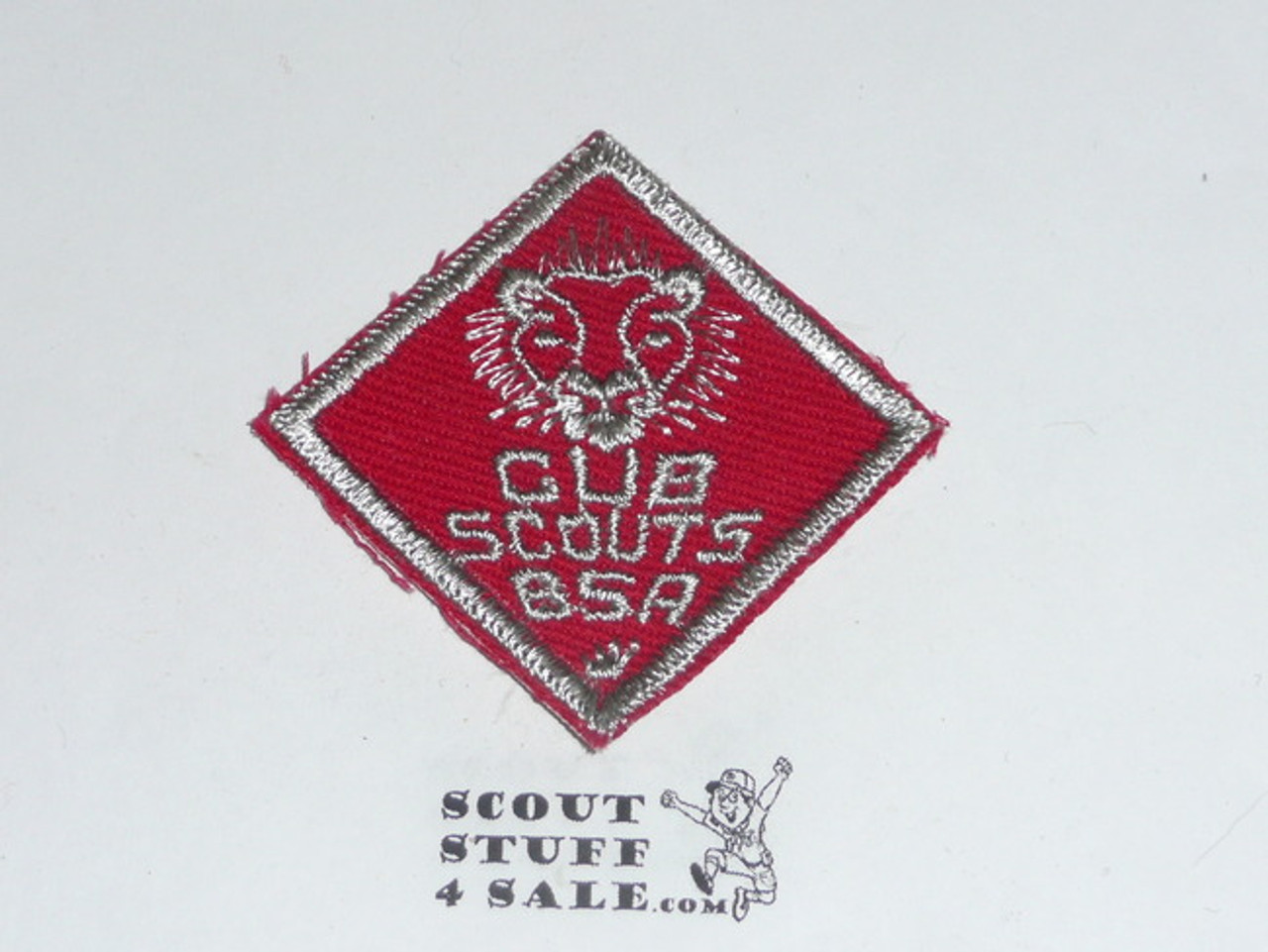 Lion Cub Scout Rank, twill, defined features, used