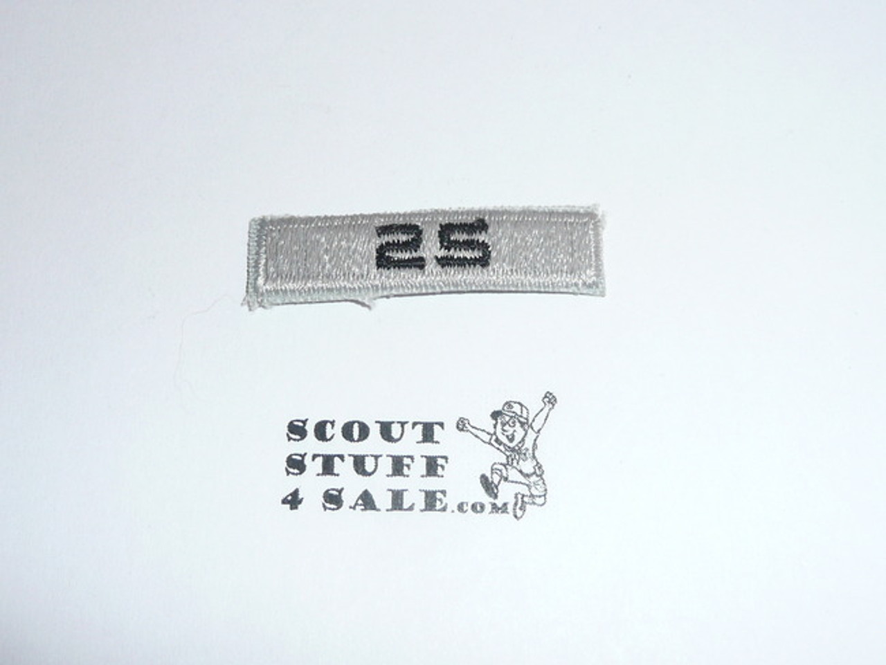 25 Year Troop Bar, Type 2 with "25", sewn