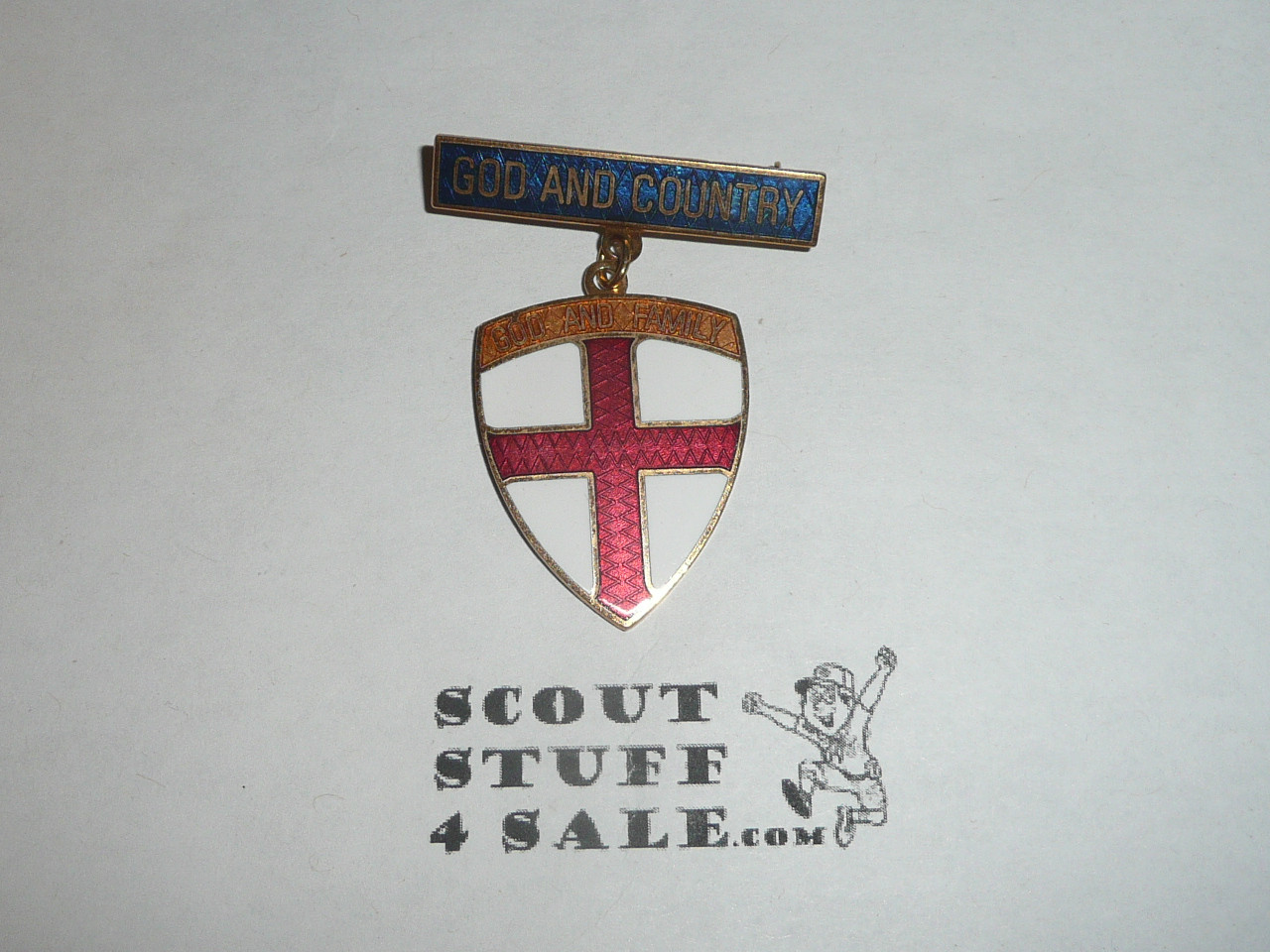 Boy Scout God and Country God and Me Religious Medal