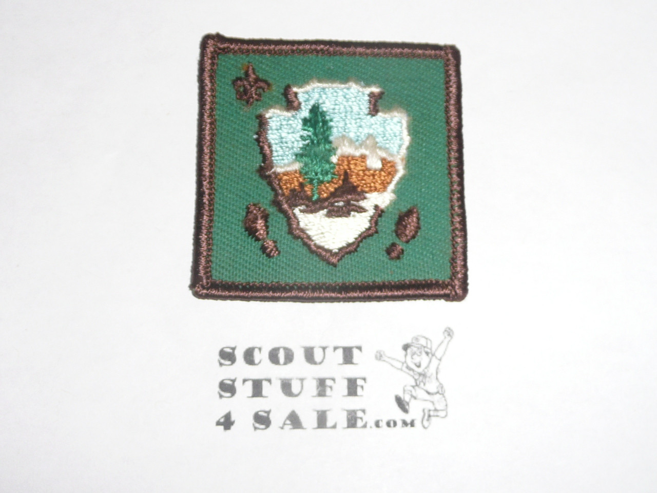 High Adventure Hiking Award Patch, arrowhead, grn twill