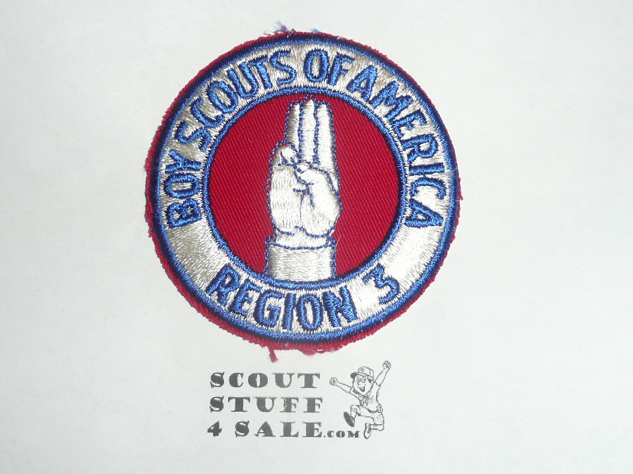 Region 3 cut edge Twill Patch - PB Reproduction