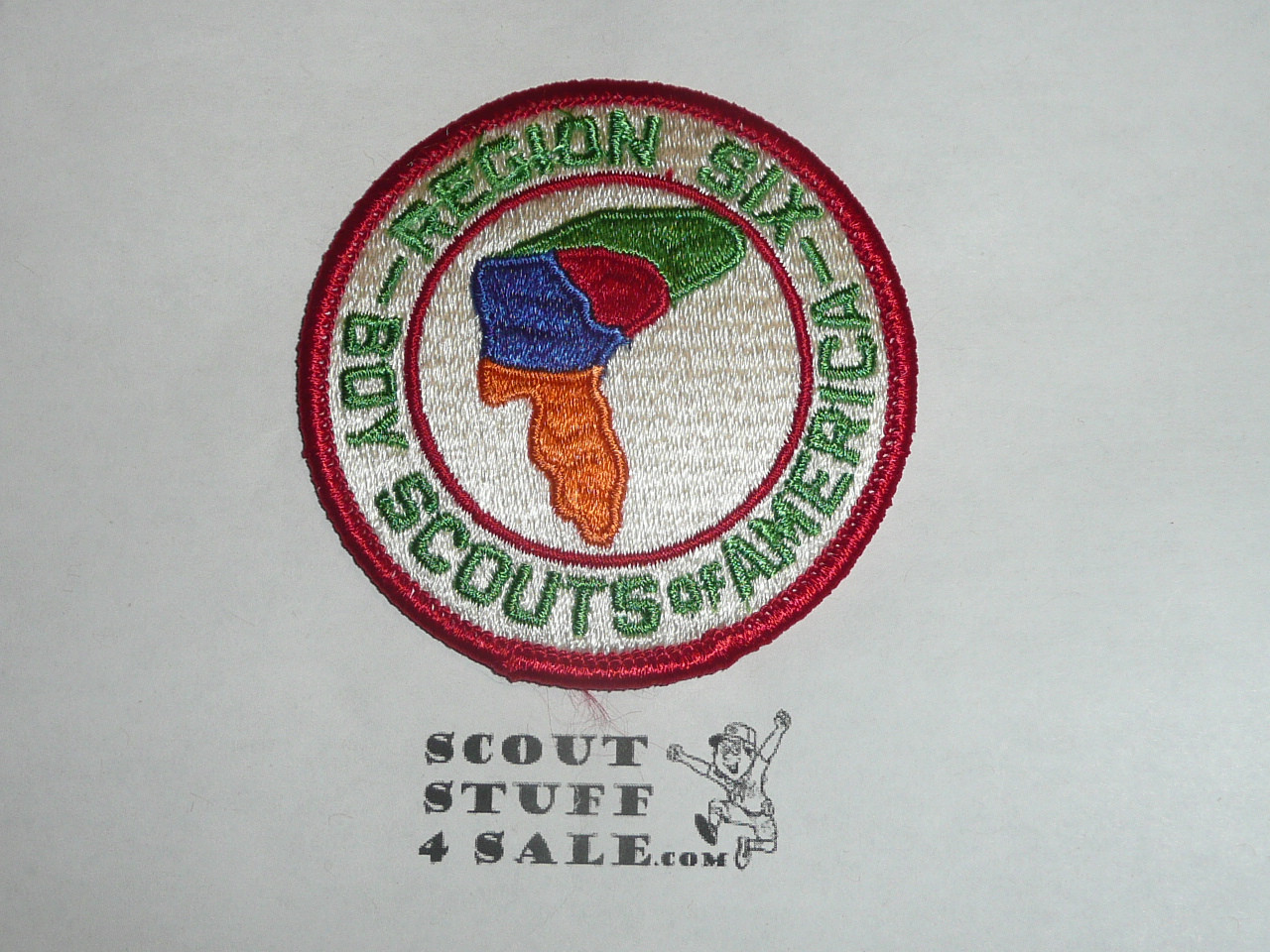 Region 6 rolled edge Twill Patch - PB Reproduction