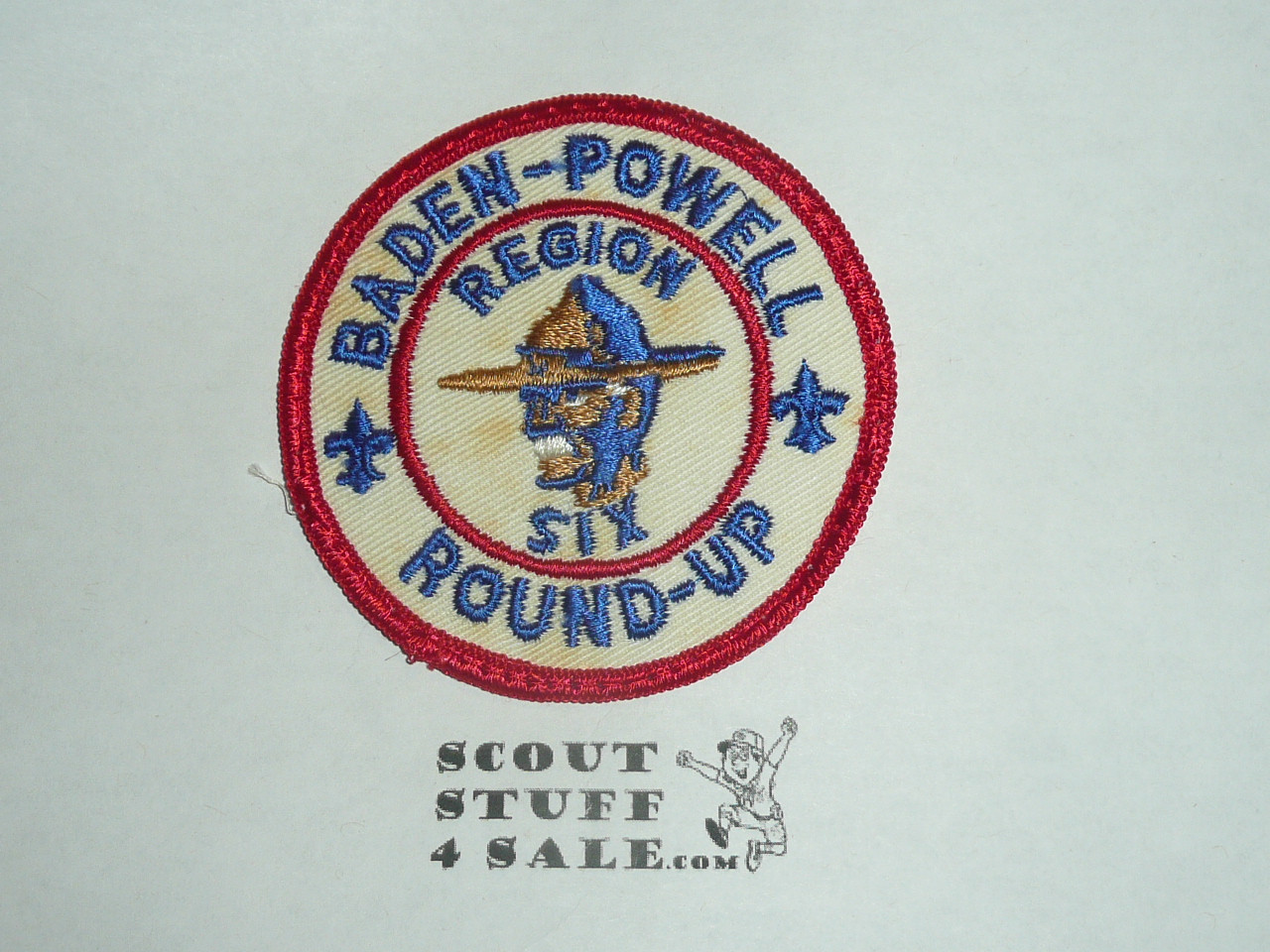 Region 6 Baden Powell Round-up Patch, sewn