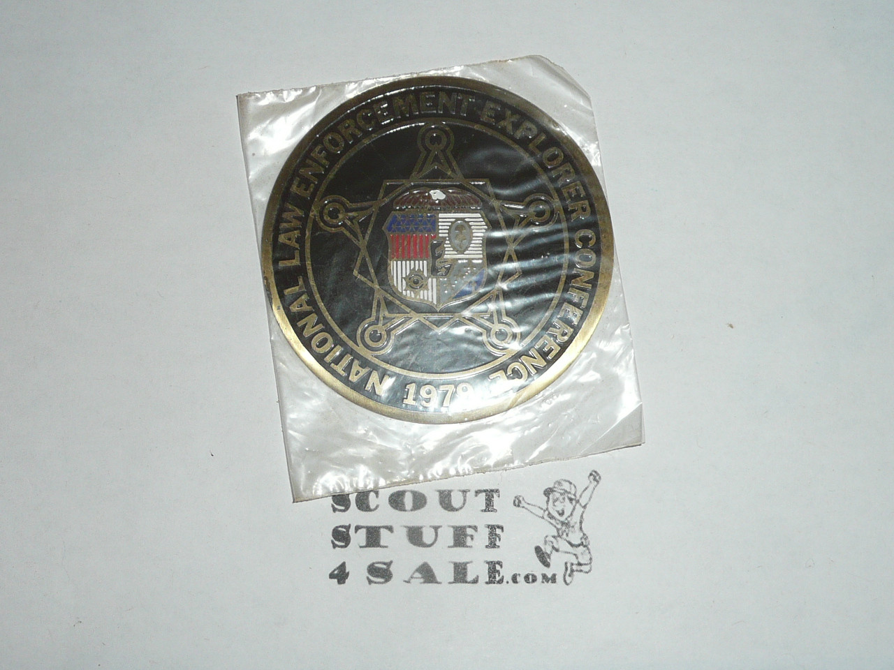 1979 National Law Enforcement Explorer Conference Metal Sticker