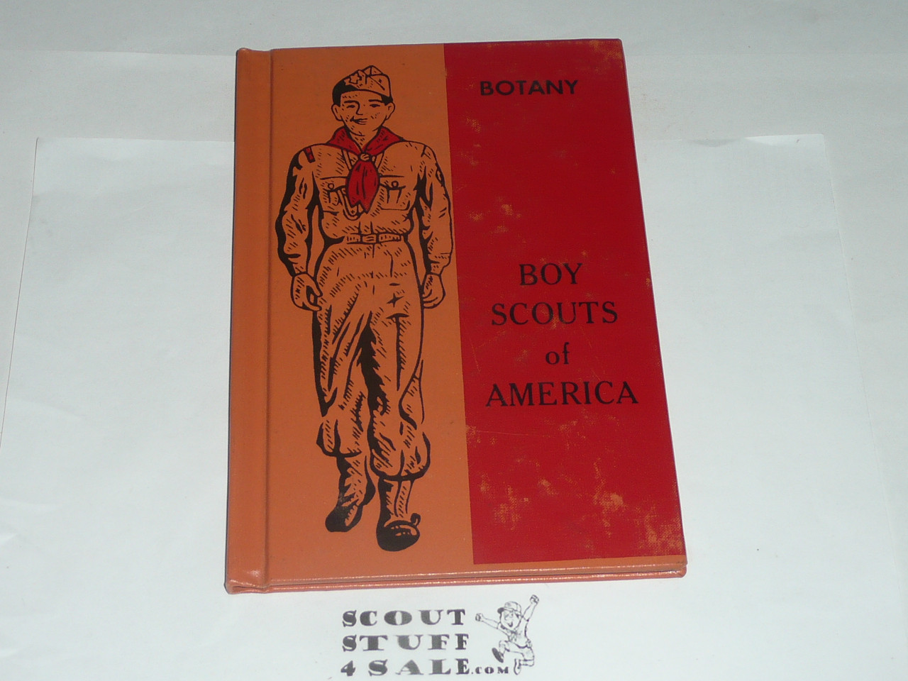 Botany Library Bound Merit Badge Pamphlet, Type 6, Picture Top Red Bottom Cover, 12-65 Printing