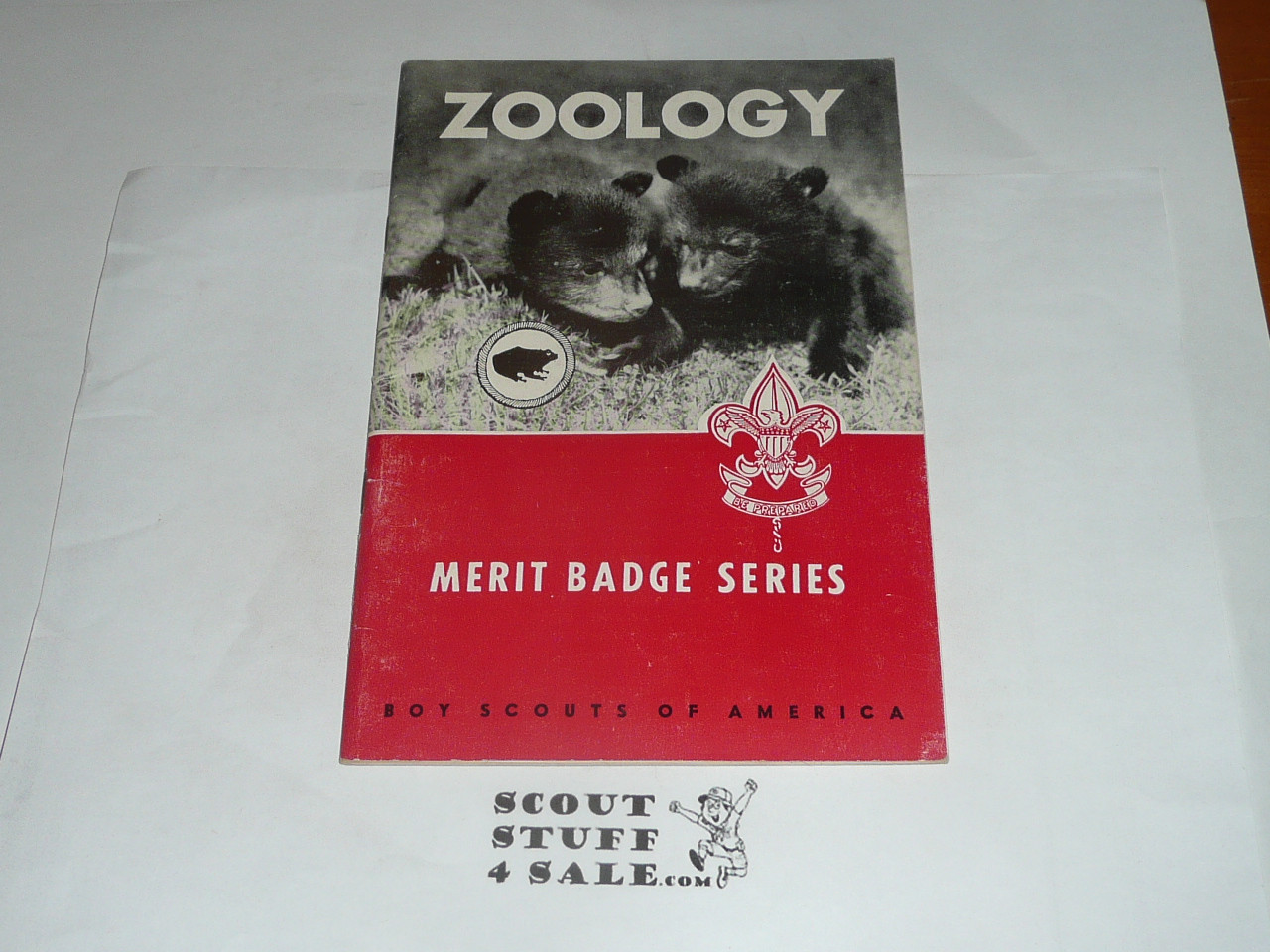 Zoology  Merit Badge Pamphlet, Type 6, Picture Top Red Bottom Cover, 2-60 Printing