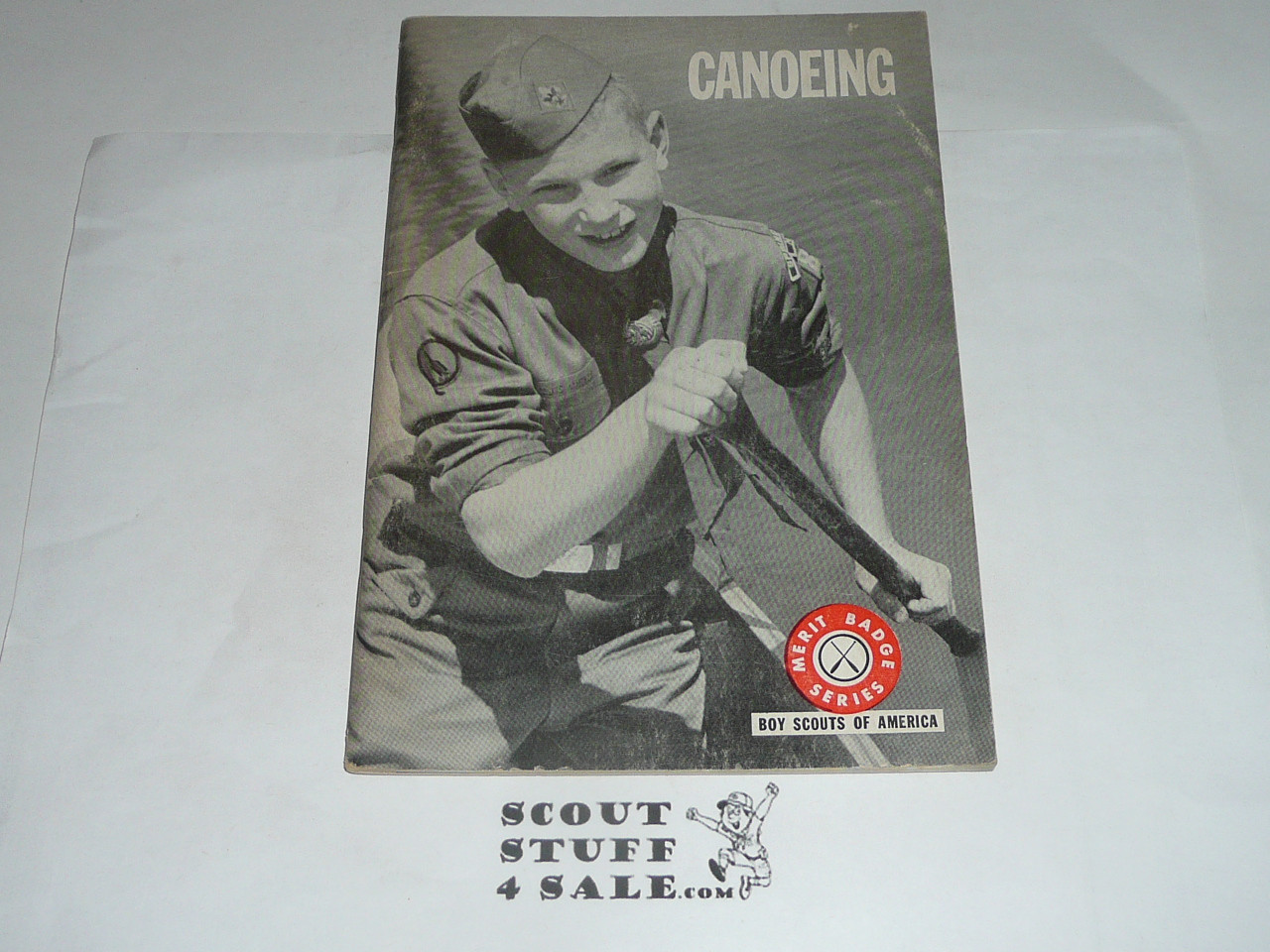 Canoeing Merit Badge Pamphlet, Type 7, Full Picture, 9-68 Printing