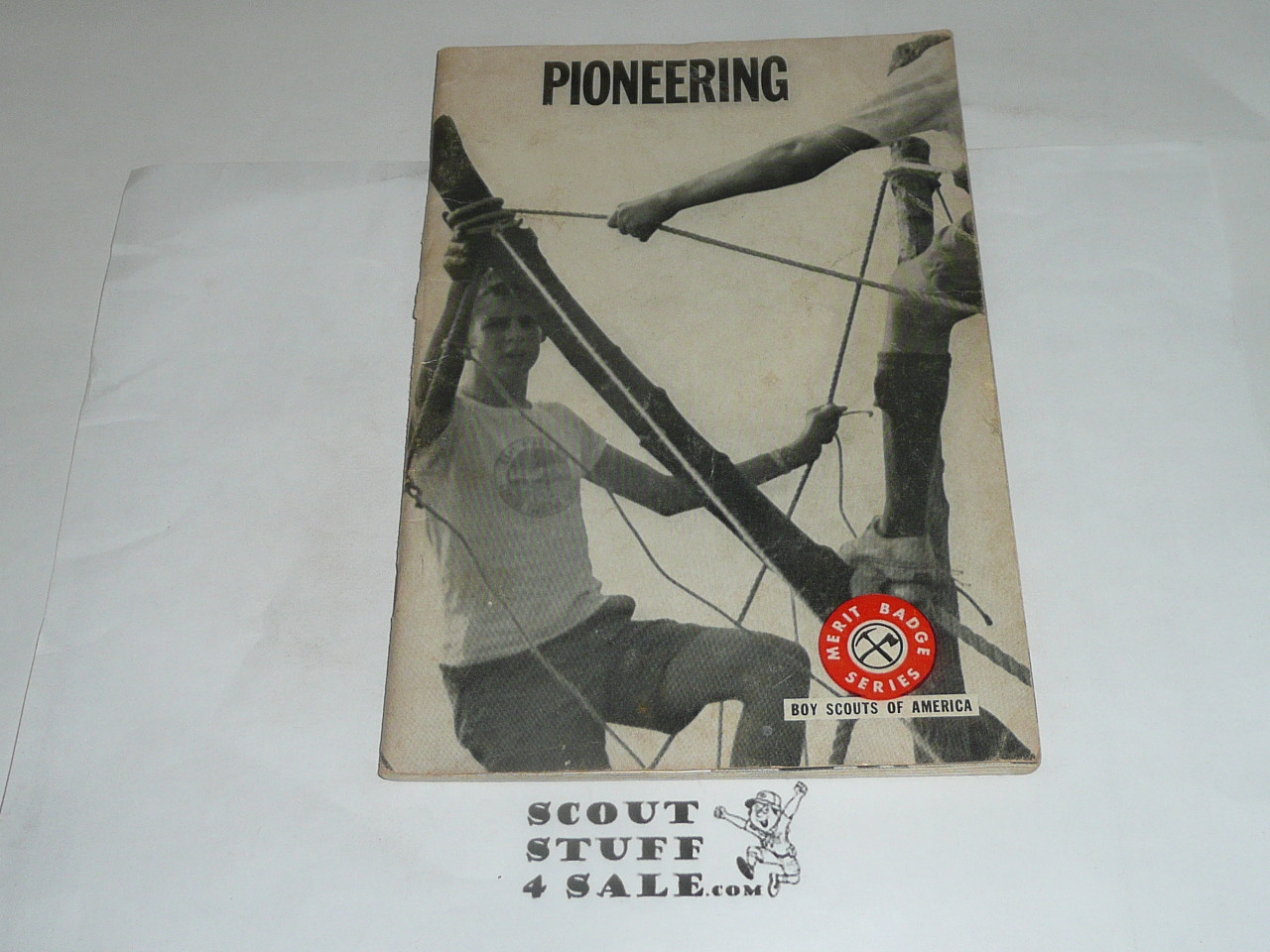 Pioneering Merit Badge Pamphlet, Type 7, Full Picture, 12-68 Printing
