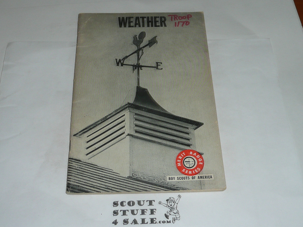 Weather Merit Badge Pamphlet, Type 7, Full Picture, 4-68 Printing