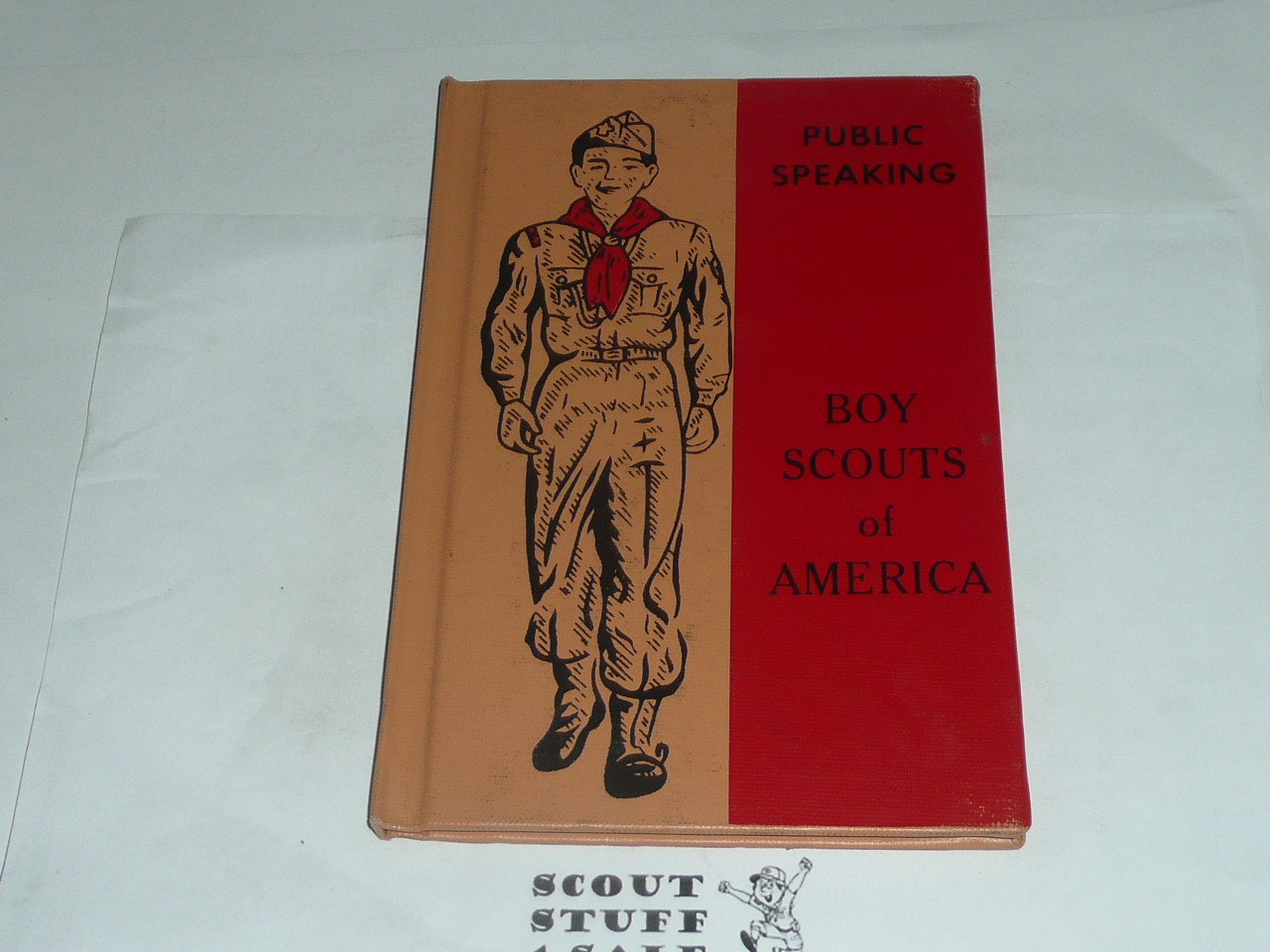 Public Speaking Library Bound Merit Badge Pamphlet, Type 7, Full Picture, 11-70 Printing