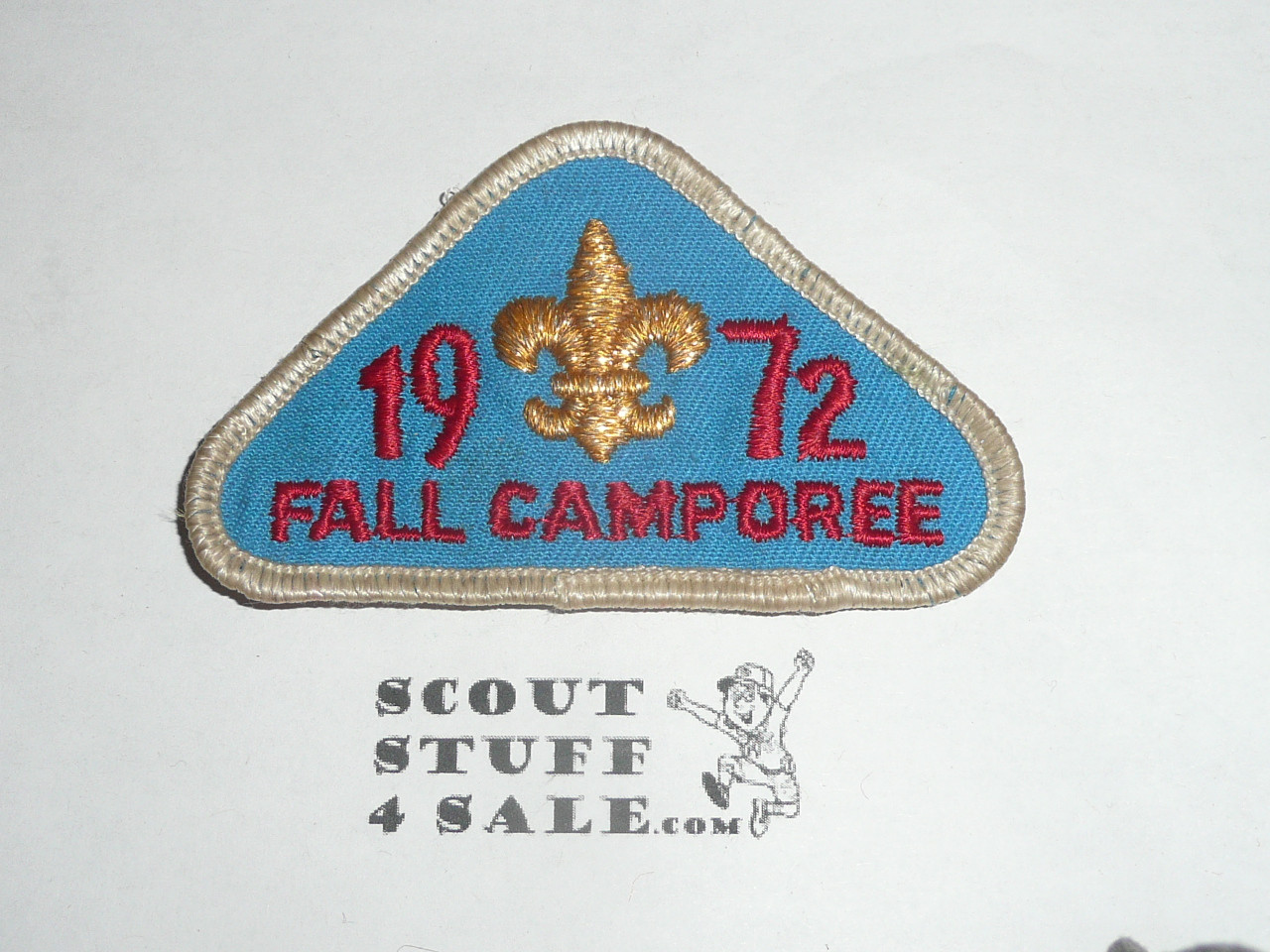 1972 Fall Camporee Patch, Generic BSA issue, blue twill, wht r/e bdr, used