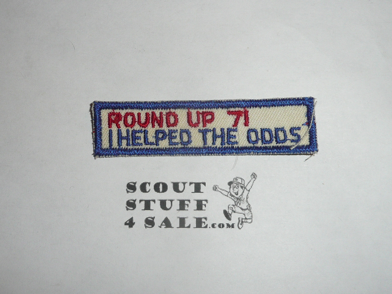 1971 Round-up Patch, Generic BSA issue, I helped the odds segment