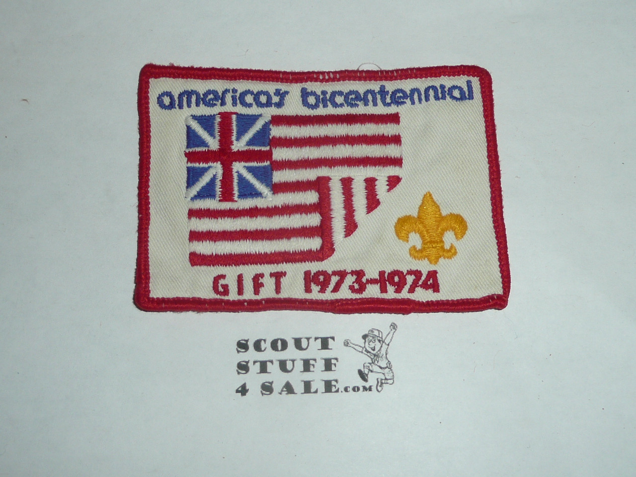 America's Bicentennial, BSA Theme Patch, Gift 1973-1974, used