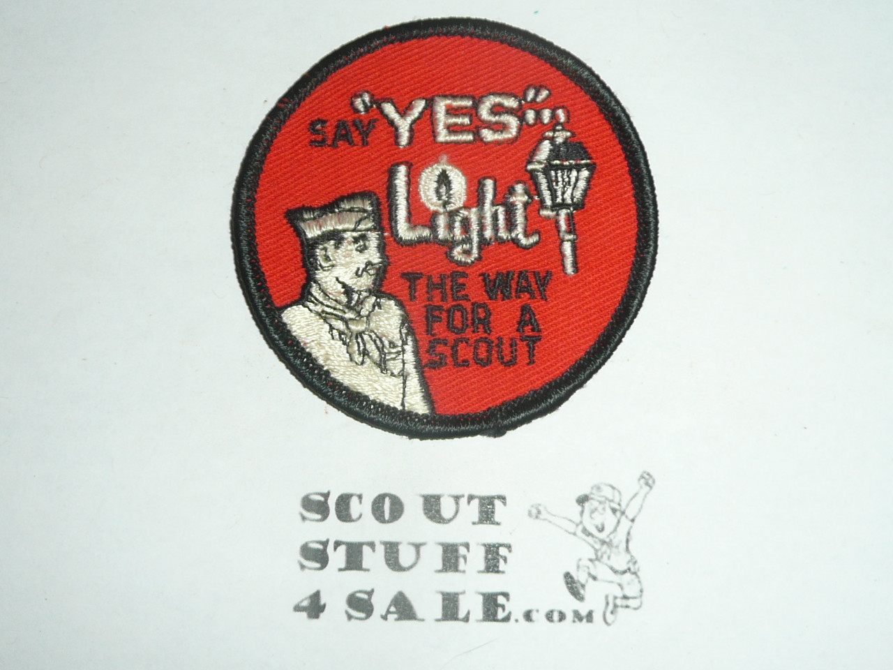 Say Yes Light the way for a Scout, BSA Theme Patch