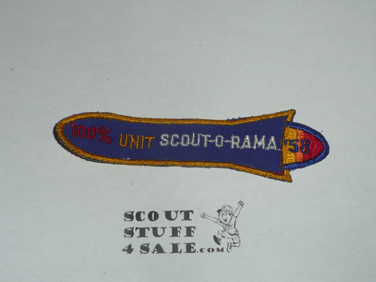 1958 Scout-O-Rama Generic Patch, 100% Unit c/e twill