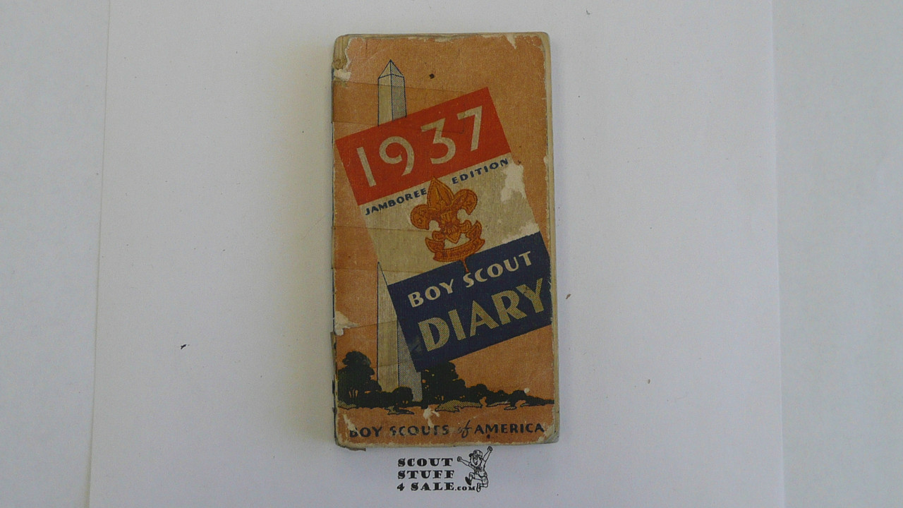 1937 Boy Scout Diary, used with taped spine