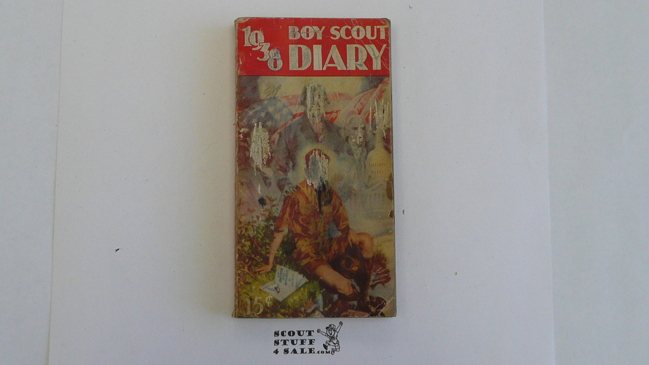 1938 Boy Scout Diary, lite wear