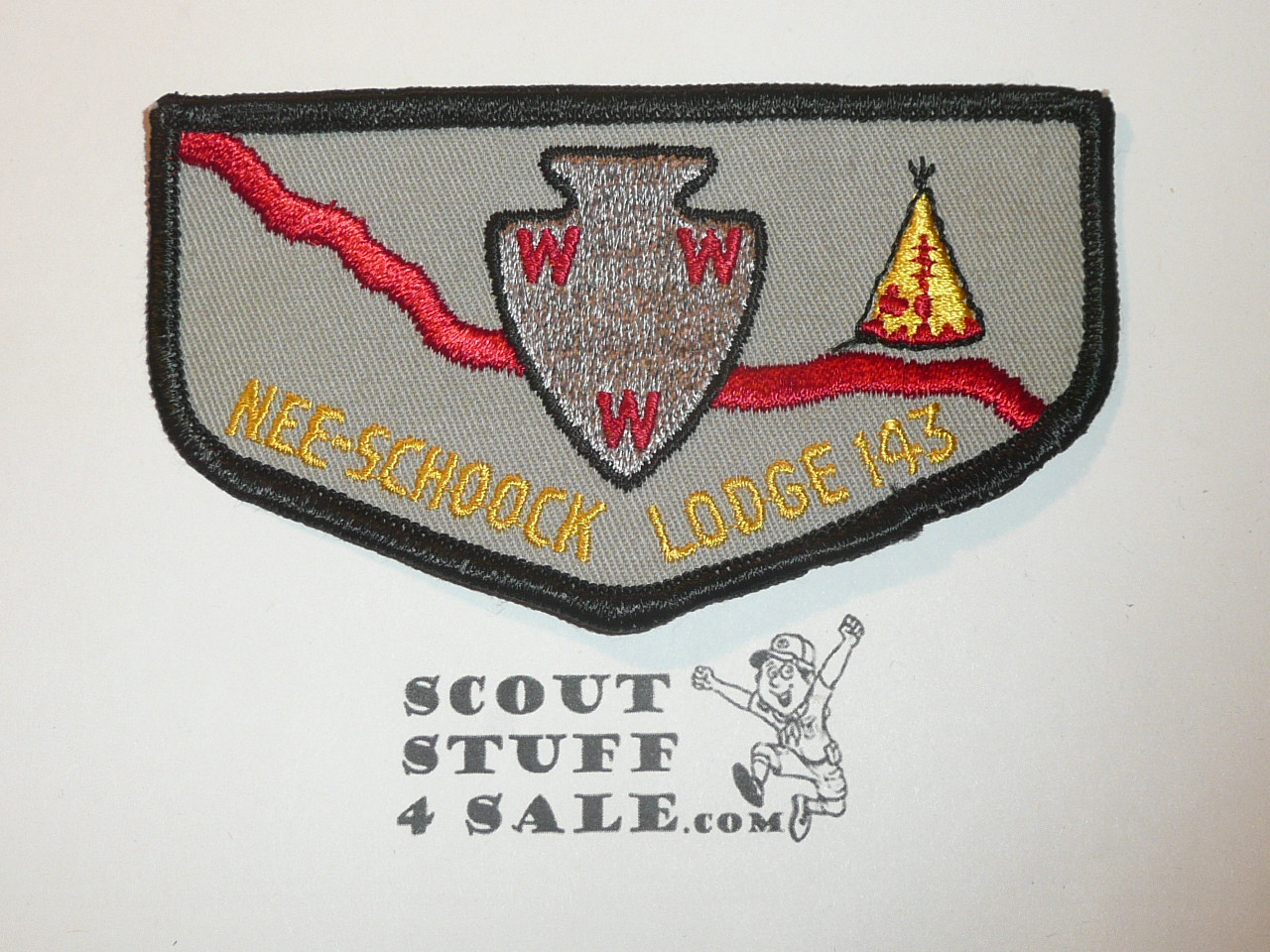 Order of the Arrow Lodge #143 Nee Schoock f4 Flap Patch - Boy Scout