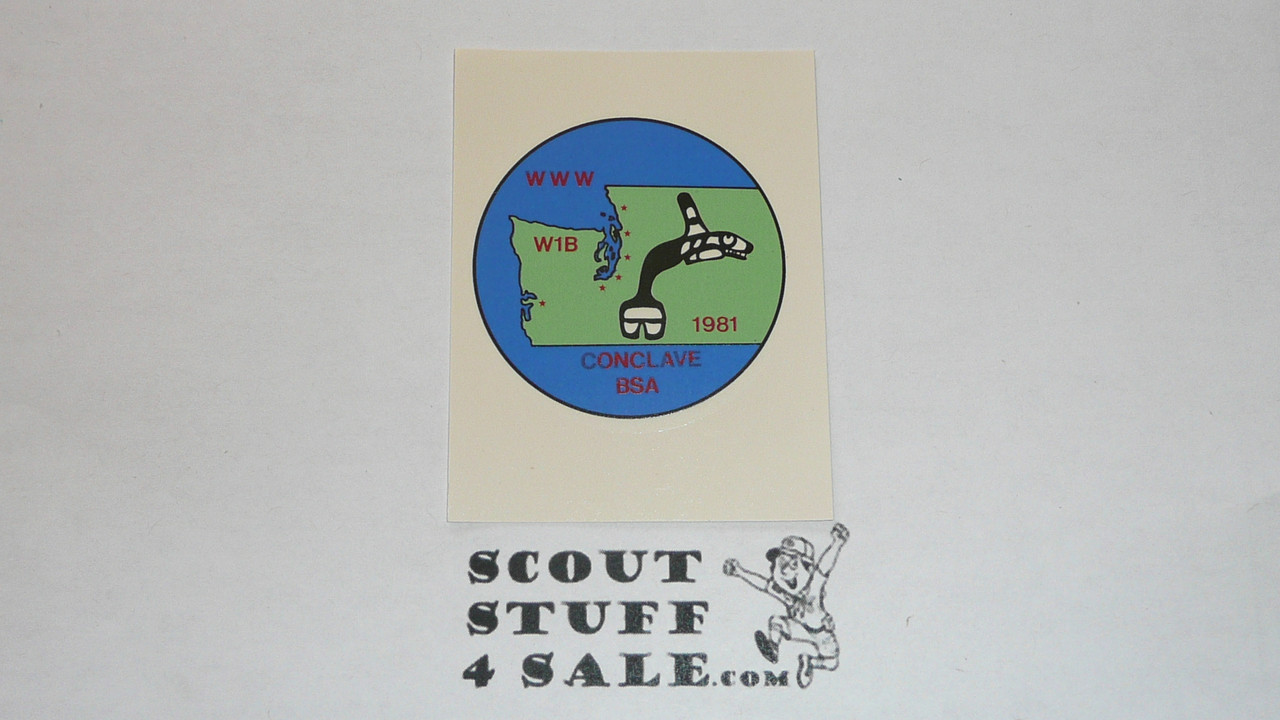 Order of the Arrow Section W1B 1981 Conference Decal, Boy Scouts