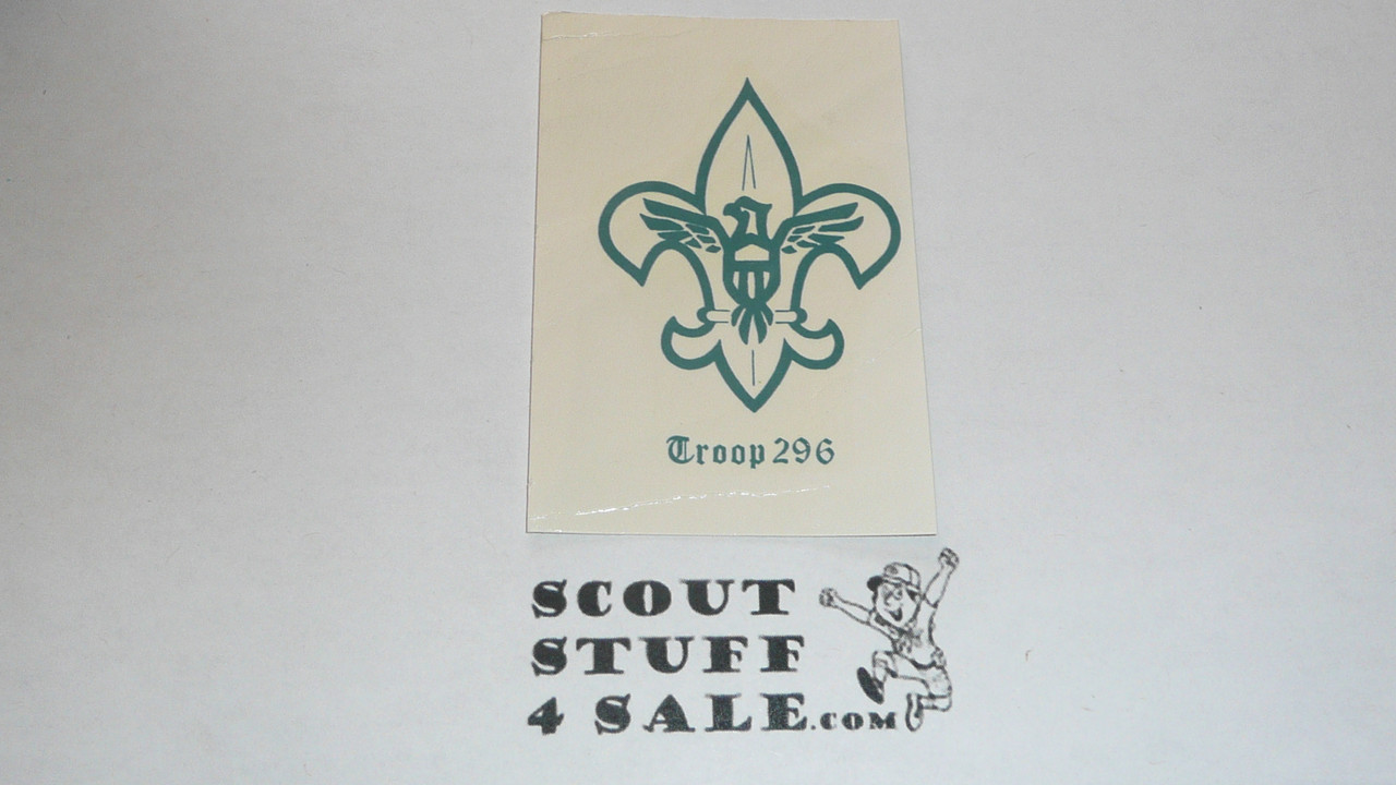 Troop 296 Decal, Boy Scouts