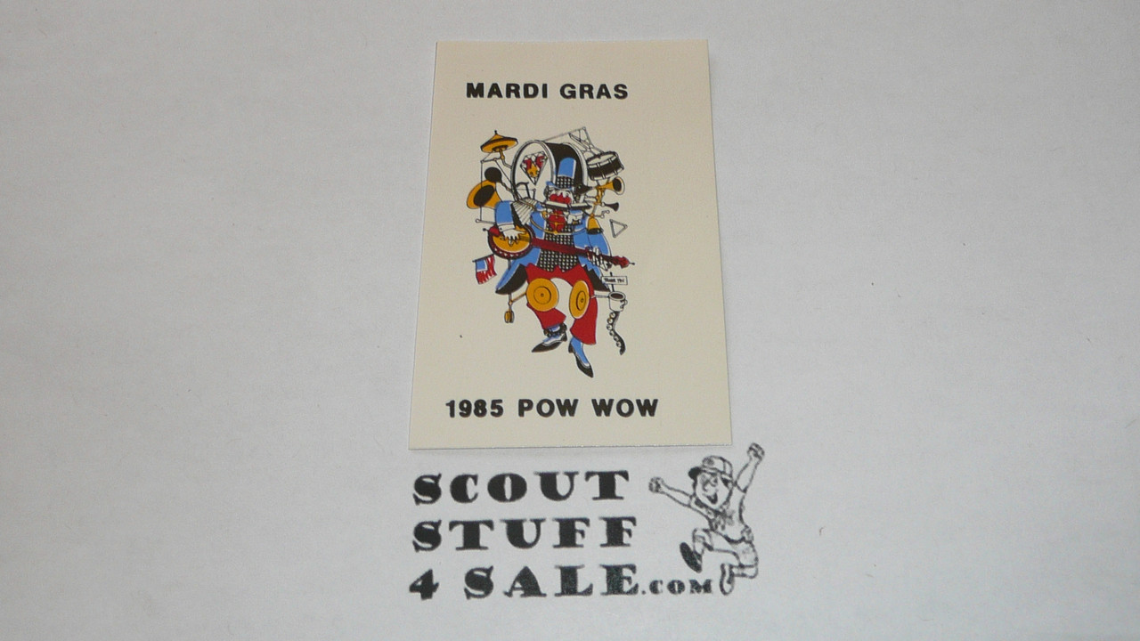 1985 Mardi Gras Pow Wow Decal - Boy Scouts