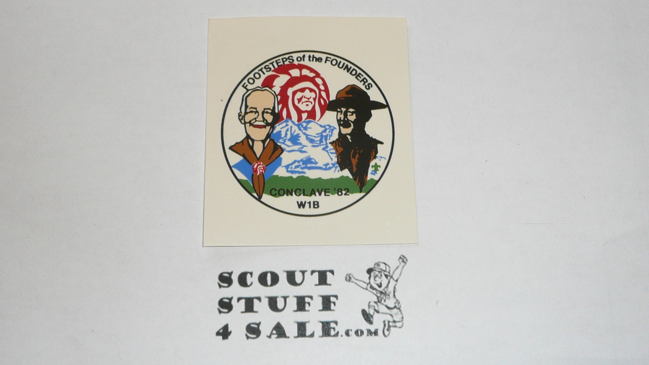 Order of the Arrow Section W1B 1982 Conference Decal, Boy Scouts