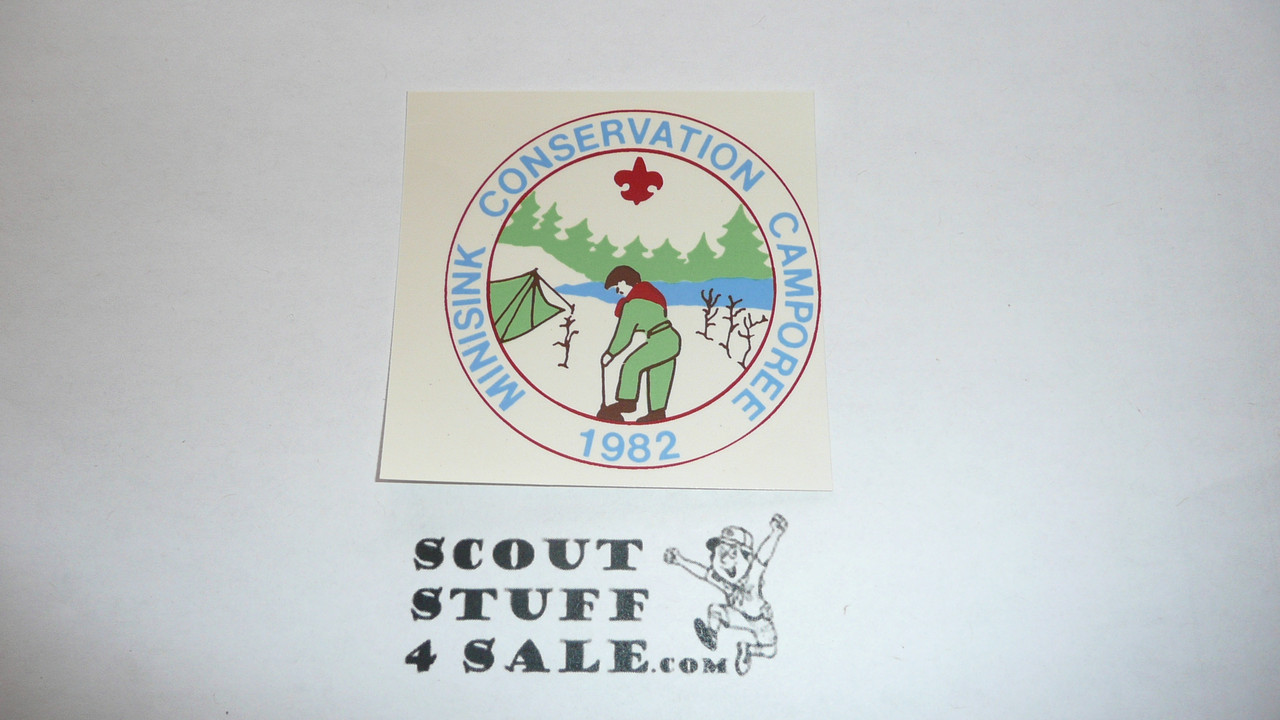 1982 Minisink Conservation Camporee Decal- Boy Scout