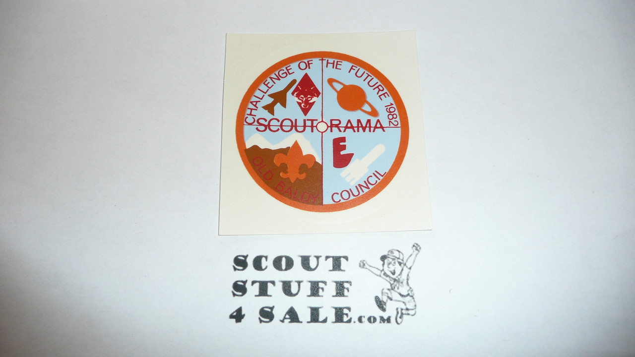 1982 Scout-O-Rama Decal, Old Baldy Council, Boy Scouts