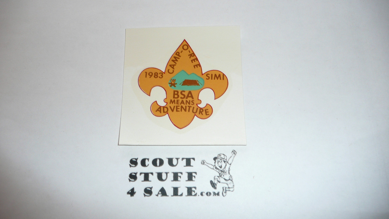 1983 Simi Valley CA Camporee Decal, Venture County Council - Boy Scout