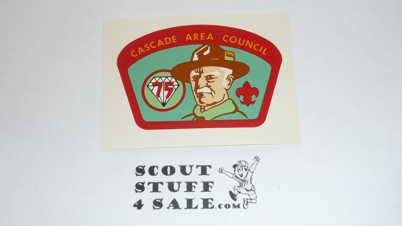 Cascade Area Council 1985 Decal, Boy Scout