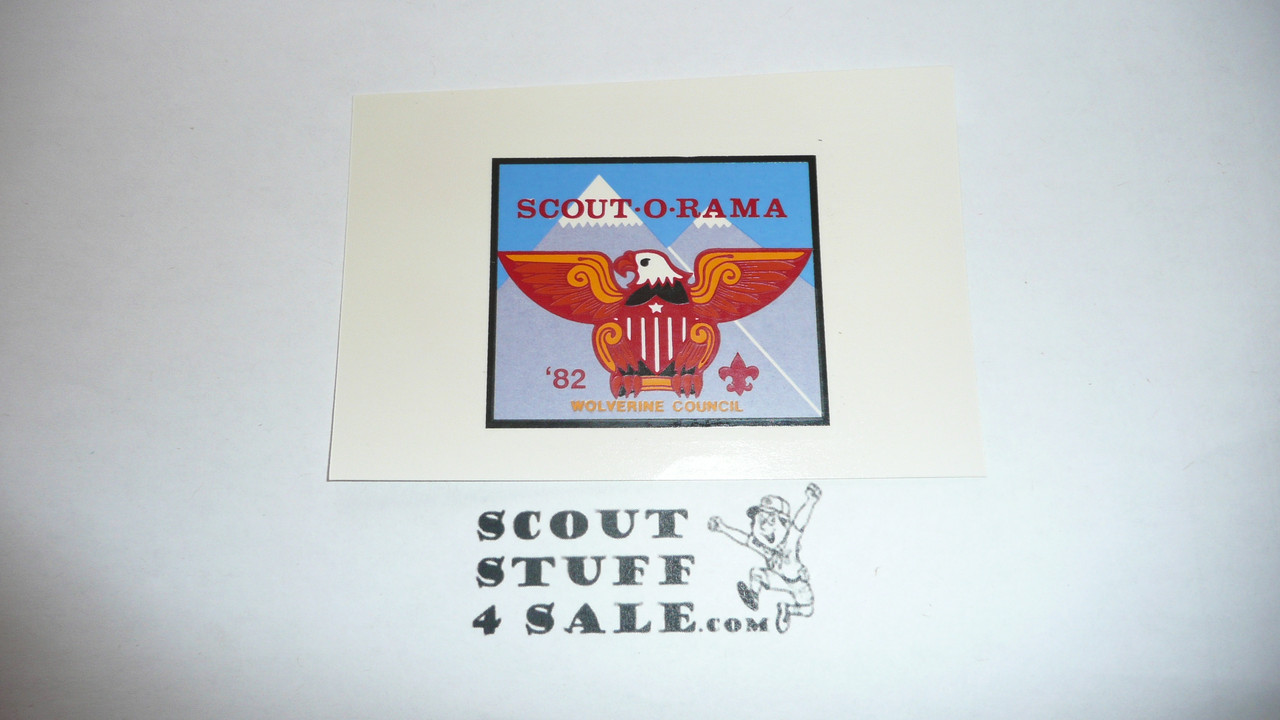 1982 Scout-O-Rama Decal, Wolverine Council - Boy Scout