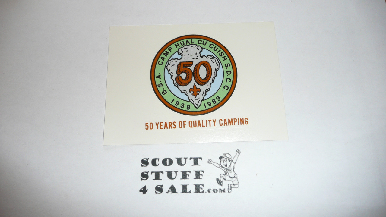 1989 Camp Haul Cu Cuish 50th Anniversary Decal - Boy Scout