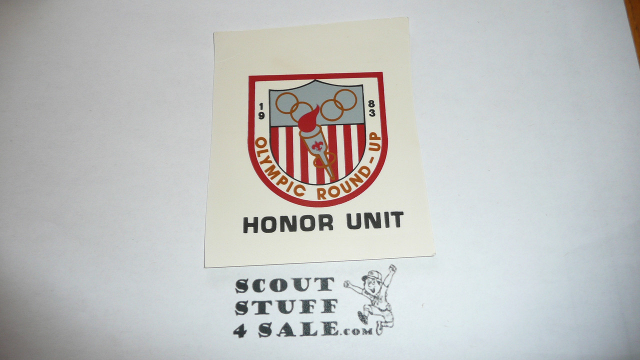 1983 Olympic Round-up Decal, Boy Scouts
