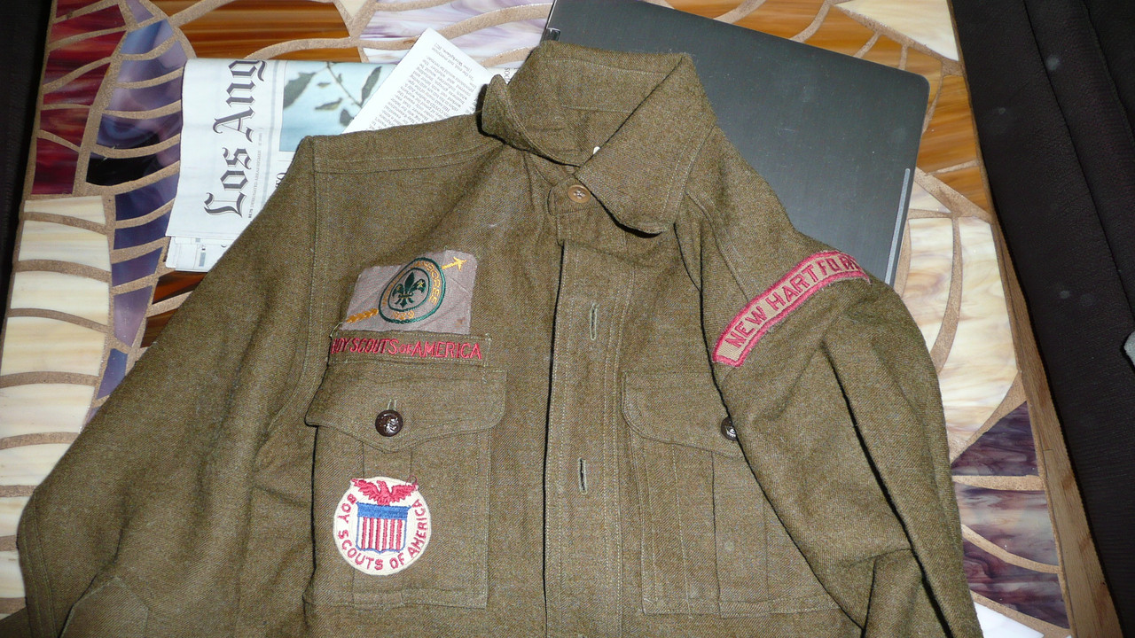 1929 World Jamboree, Special BSA Wool Uniform Shirt only used by the BSA for the 1929 WJ, with all insignia, VERY RARE #2