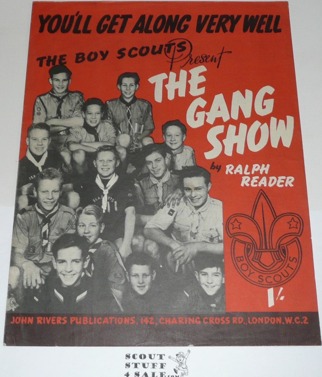 1950 The Gang Show Boy Scout themed Sheet Music, by Ralph Reader