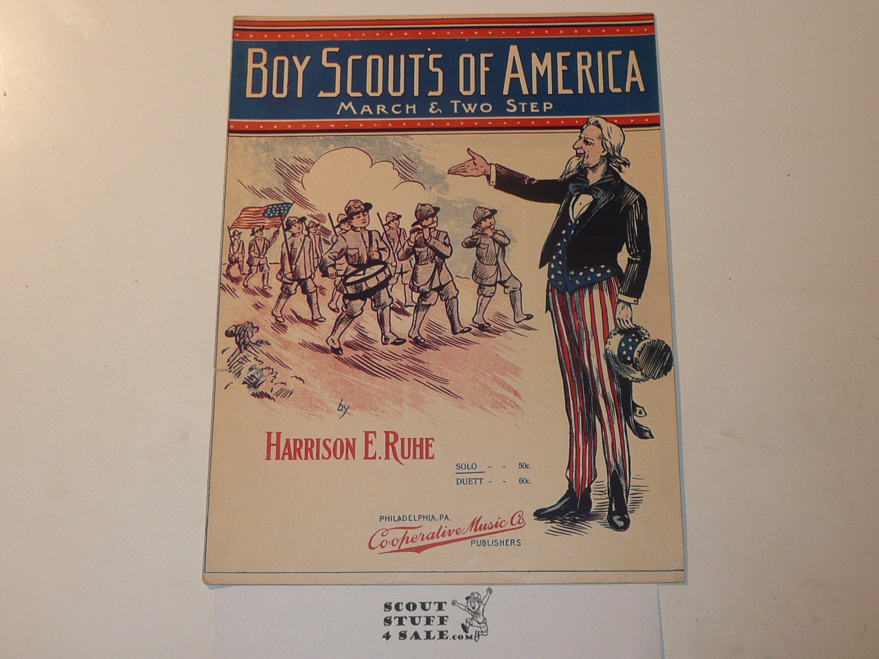1911 Boy Scouts of America Sheet Music, by Harrison E. Ruhe