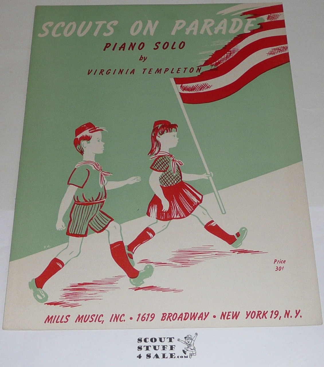 1947 Scouts on Parade Sheet Music, by Virginia Templeton