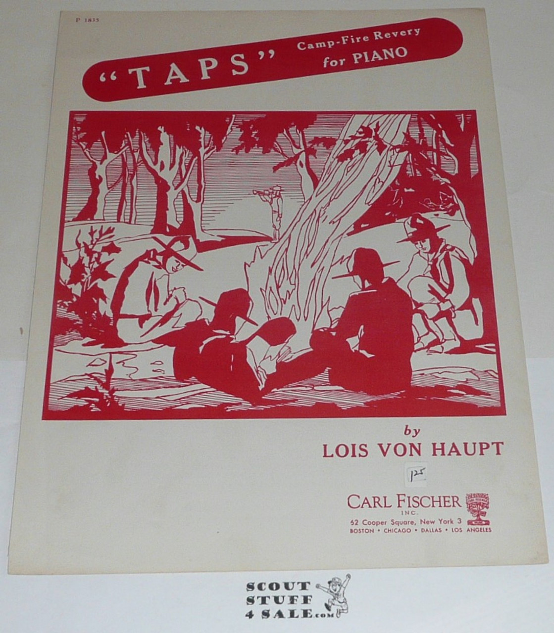 1929 Taps Sheet Music, by Lois Von Haupt