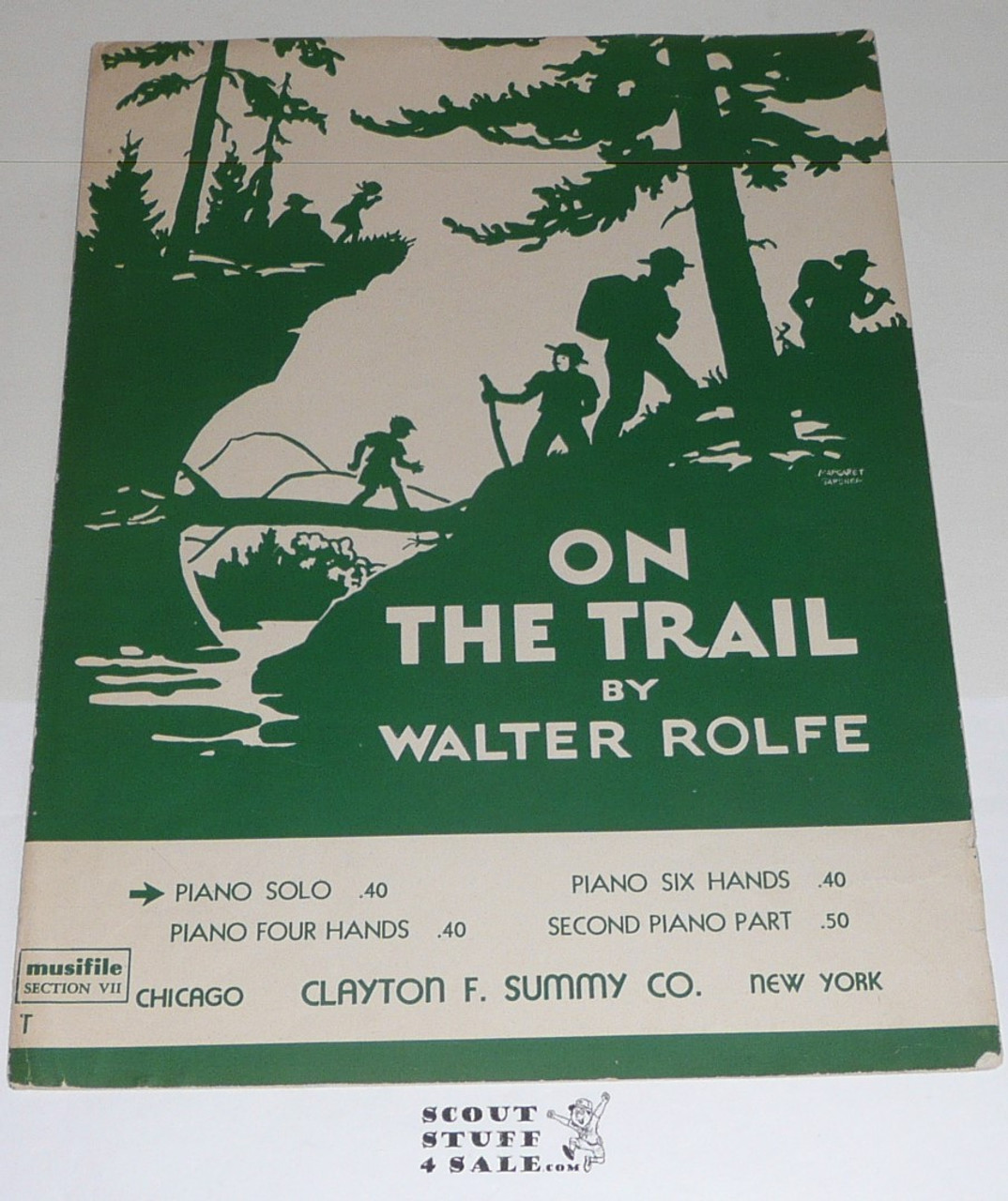 1933 On the Trail Sheet Music, by Walter Rolfe