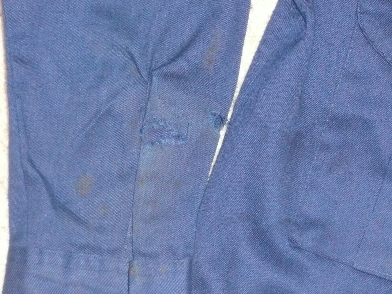 1970's Boy Scout Cub Uniform Shirt, small tear in sleeve, 14" chest 22" length, #FB89