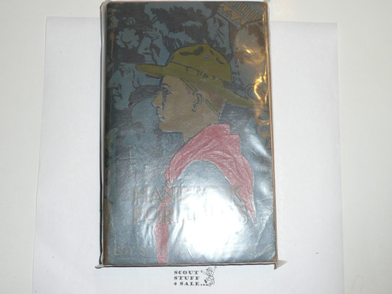 1927 Boy Scout Handbook, Third Edition, Second Printing, Norman Rockwell Cover, very good used condition (stock photo)