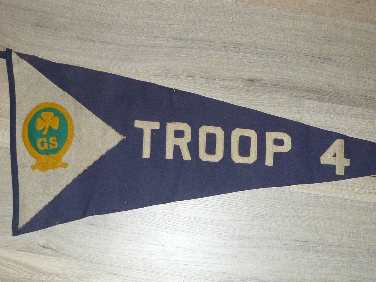 Teens Girl Scout Felt Troop Pennant, used