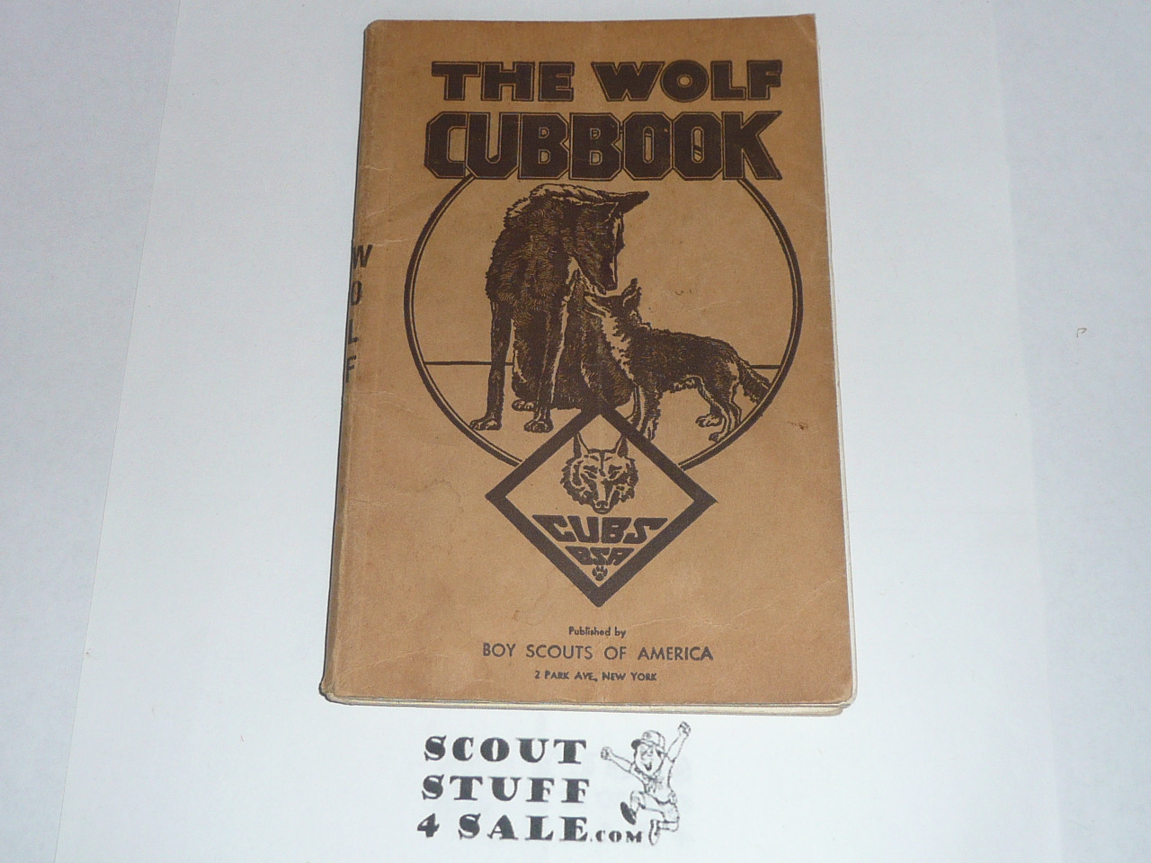1943 Wolf Cub Scout Handbook, 3-45 Printing, used