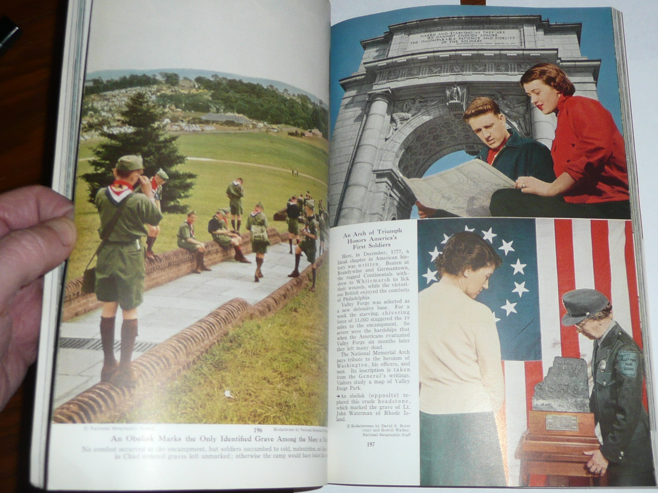 February 1954 National Geographic Magazine with article on Valley Forge including Scouting pictures from Jamboree