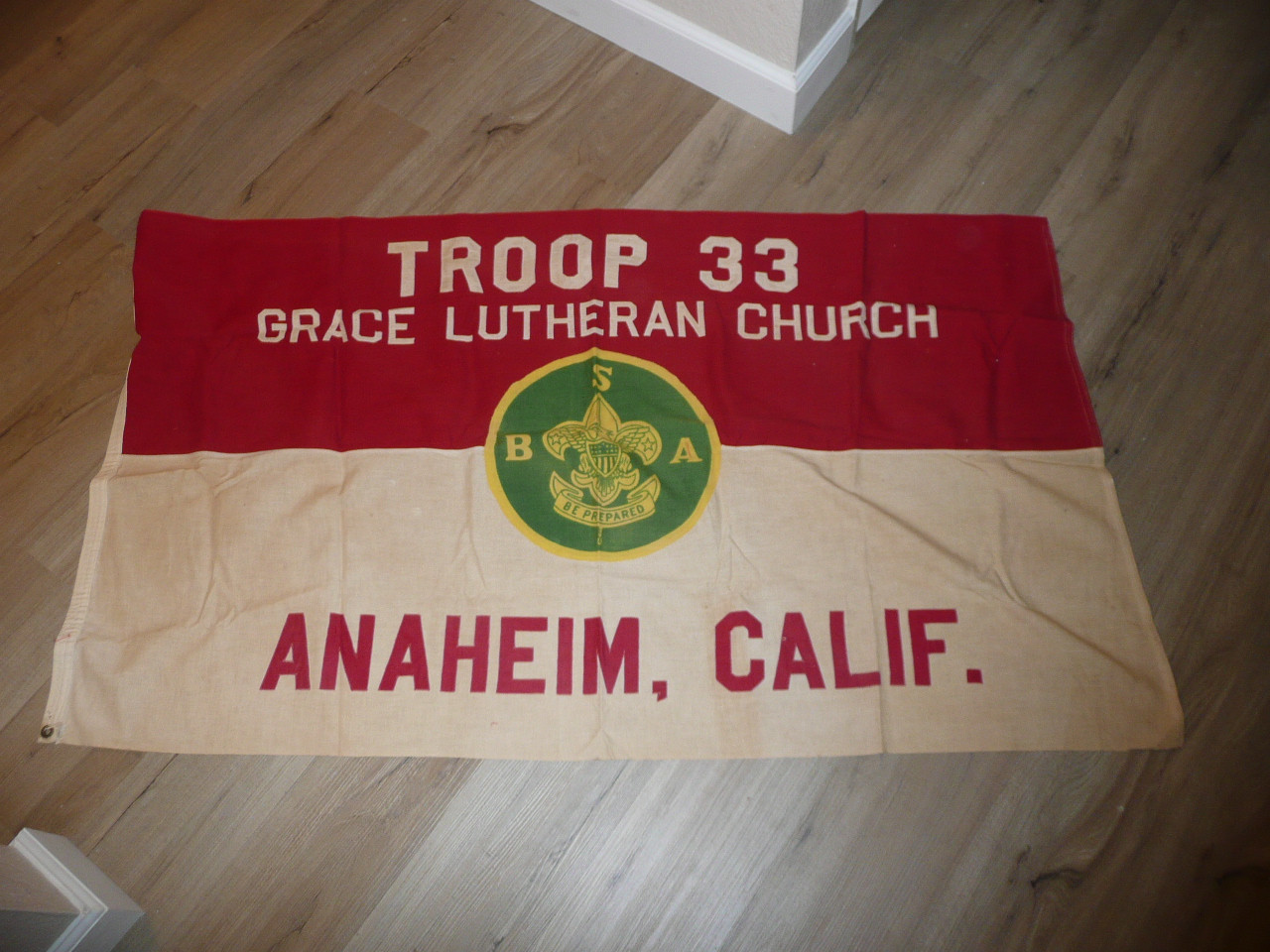 Boy Scout Troop 33, Anaheim California, Troop Flag