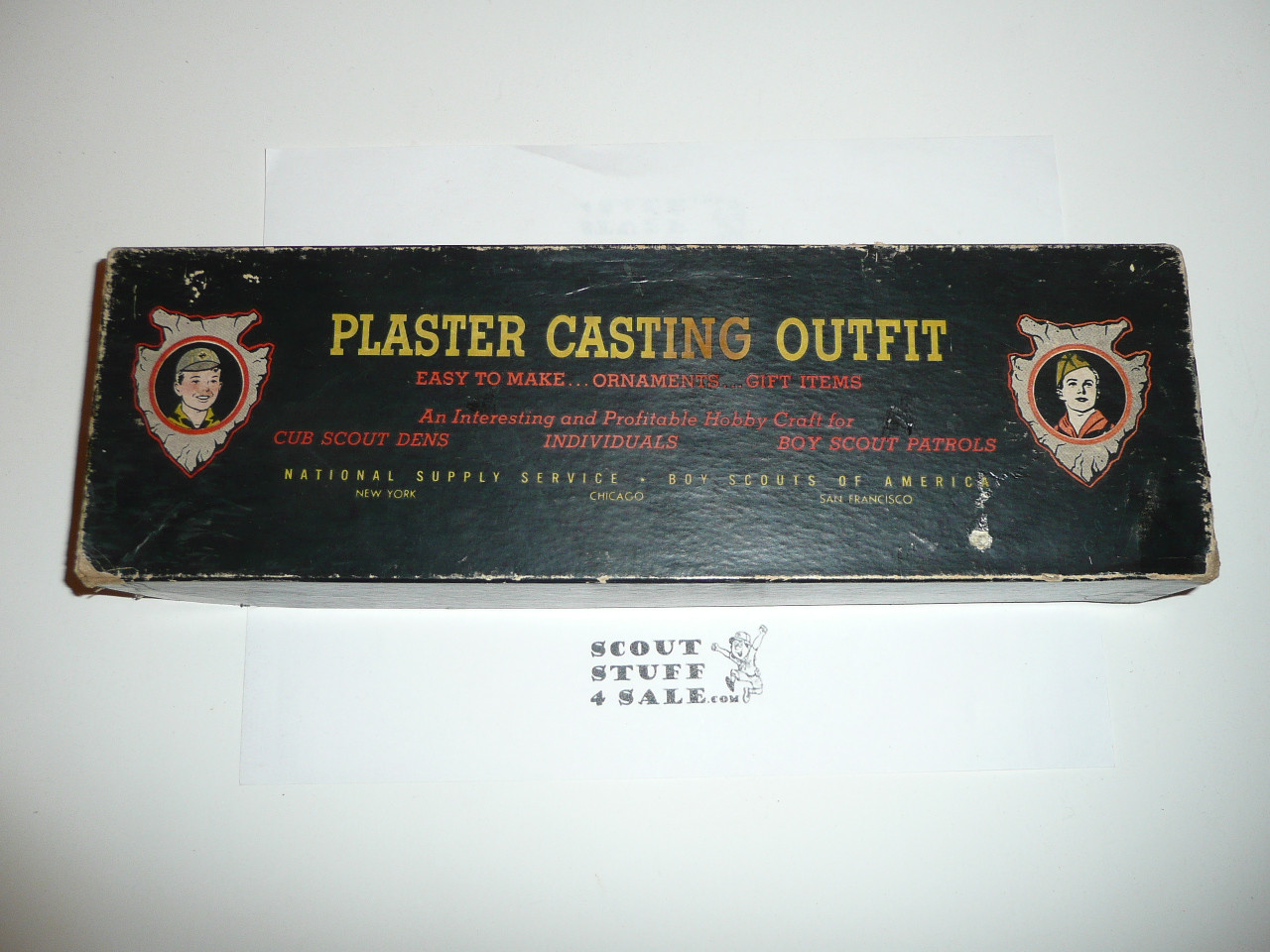 1950's Boy Scout Plaster Casting Outfit , in original box, used