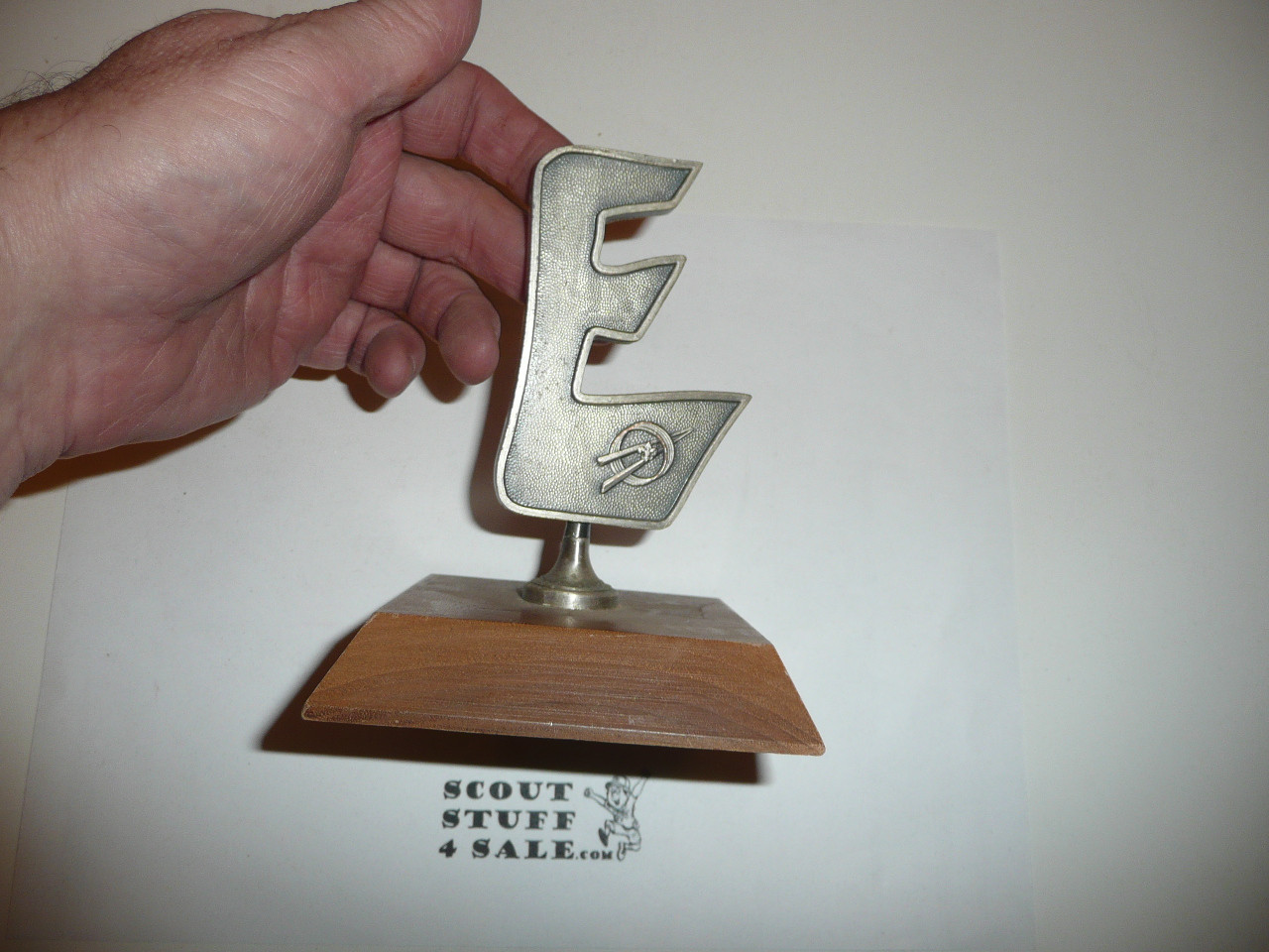 Exploring Boy Scout Trophy, Pewter finish