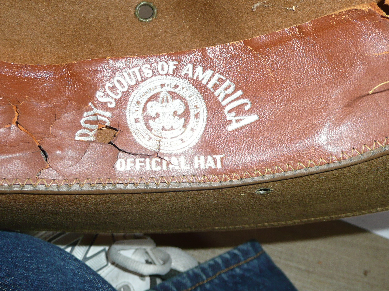 Early Official Boy Scout Campaign Hat (Smokey the Bear hat) by Stetson,  size 6 7/8