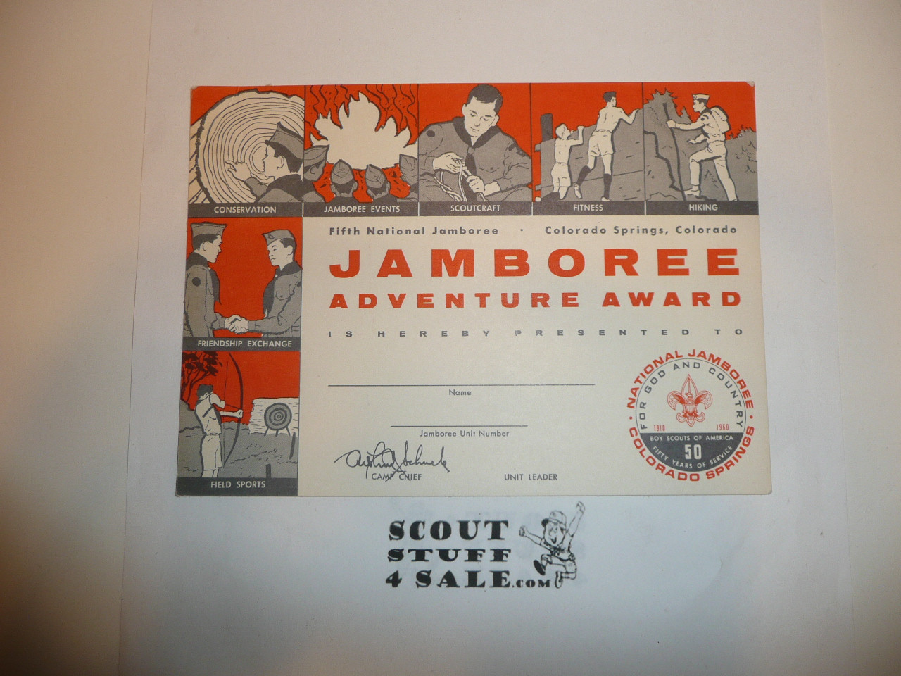 1960 National Jamboree Adventure Award, Unpresented